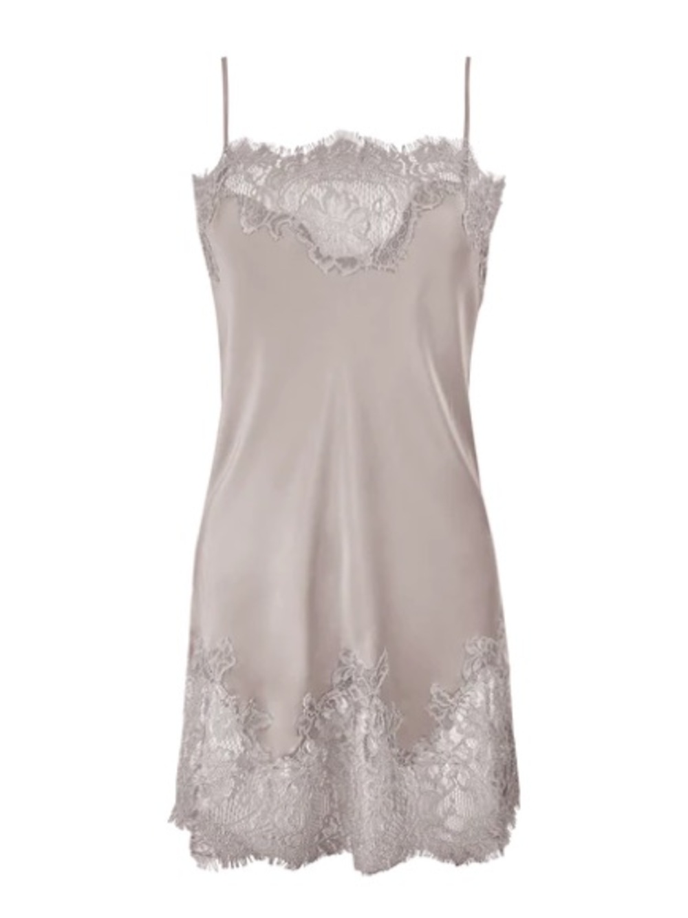 Gold Hawk Coco Lace Silk Tunic - Nude Crystal Sz M NWT